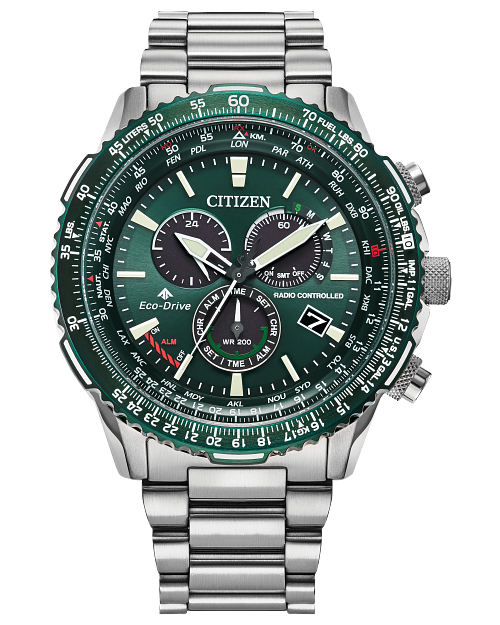 Promaster Air A T Green Dial Stainless Steel Bracelet CB5004 59W